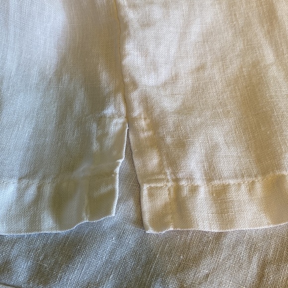 Carol Anderson vintage 100% linen tank top crisp and white - Picture 7 of 11
